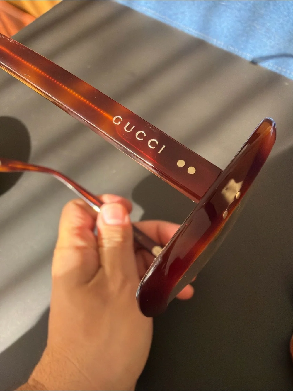 Gucci Oversized Square Tortoise Frame Glasses - GG0625S